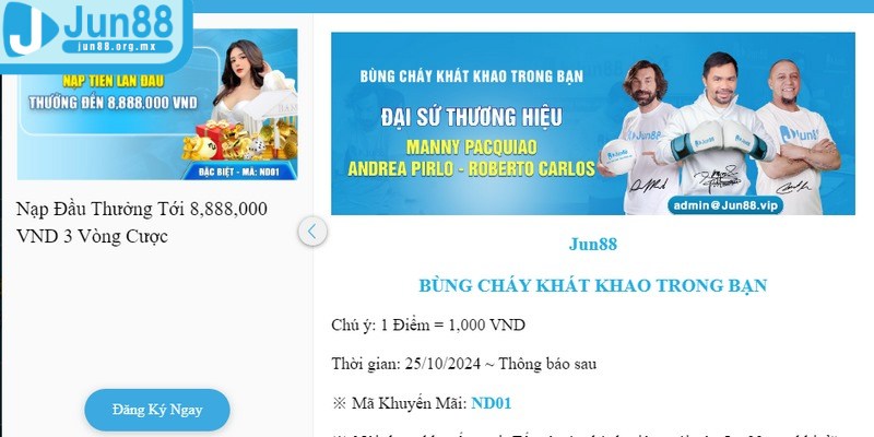 Ưu đãi đặc biệt cho thành viên mới với phần thưởng 8.888K khi nạp tiền lần đầu
