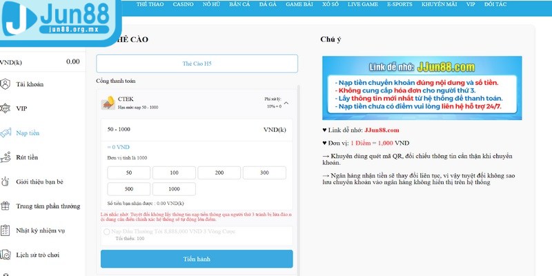 Chi tiết cách nạp vốn qua thẻ cào hoàn toàn miễn phí cho bet thủ